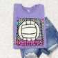 Bright preppy volleyball- (DROPDOWN MASCOT)-DTF&UV