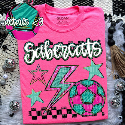 Soccer Bolt Mascots(Dropdown)-DTF