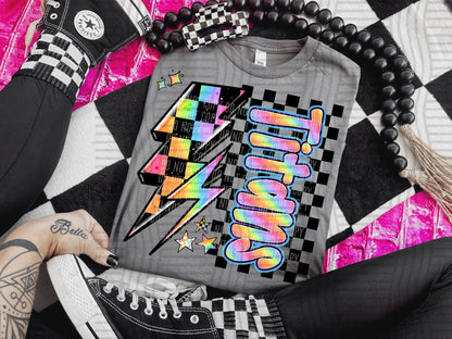 Neon Side Bolt Mascots (Dropdown)- DTF&UV