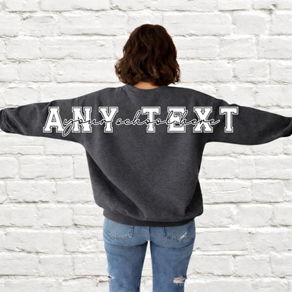 CUSTOM:- (All add ons in One listing) Customized-DTF