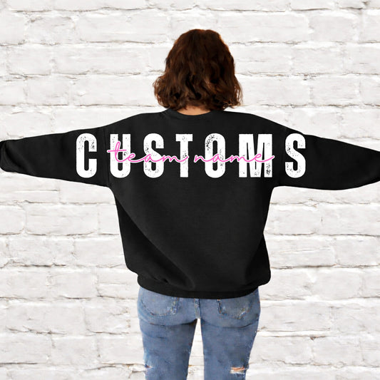 CUSTOM:- (All add ons in One listing) Customized-DTF