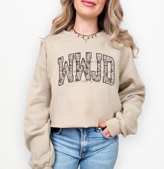 WWJD camo -DTF & UV