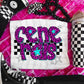 Pink Leopard Neon Mascots (dropdown)-DTF&UV