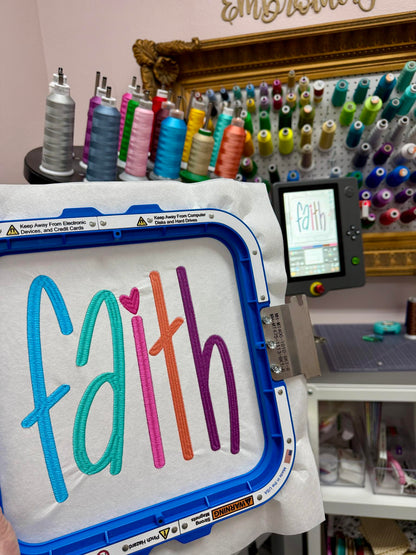 Faith:  Embroidered