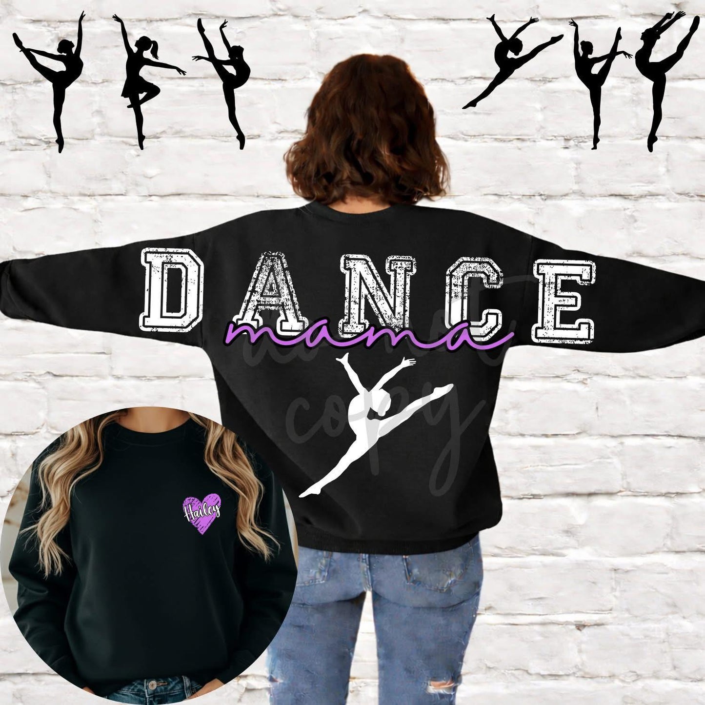 Dance Mama Pocket Included- (All add ons in One listing) Customized-DTF