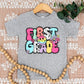 First grade with smiley-DTF