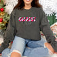 Christmas Pink Stripes - DTF