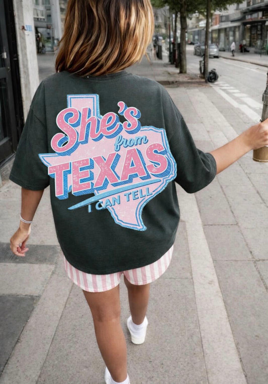 She’s from Texas -DTF&UV