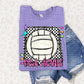Bright preppy volleyball- (DROPDOWN MASCOT)-DTF&UV