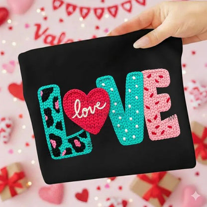 Love with knit heart-DTF&UV