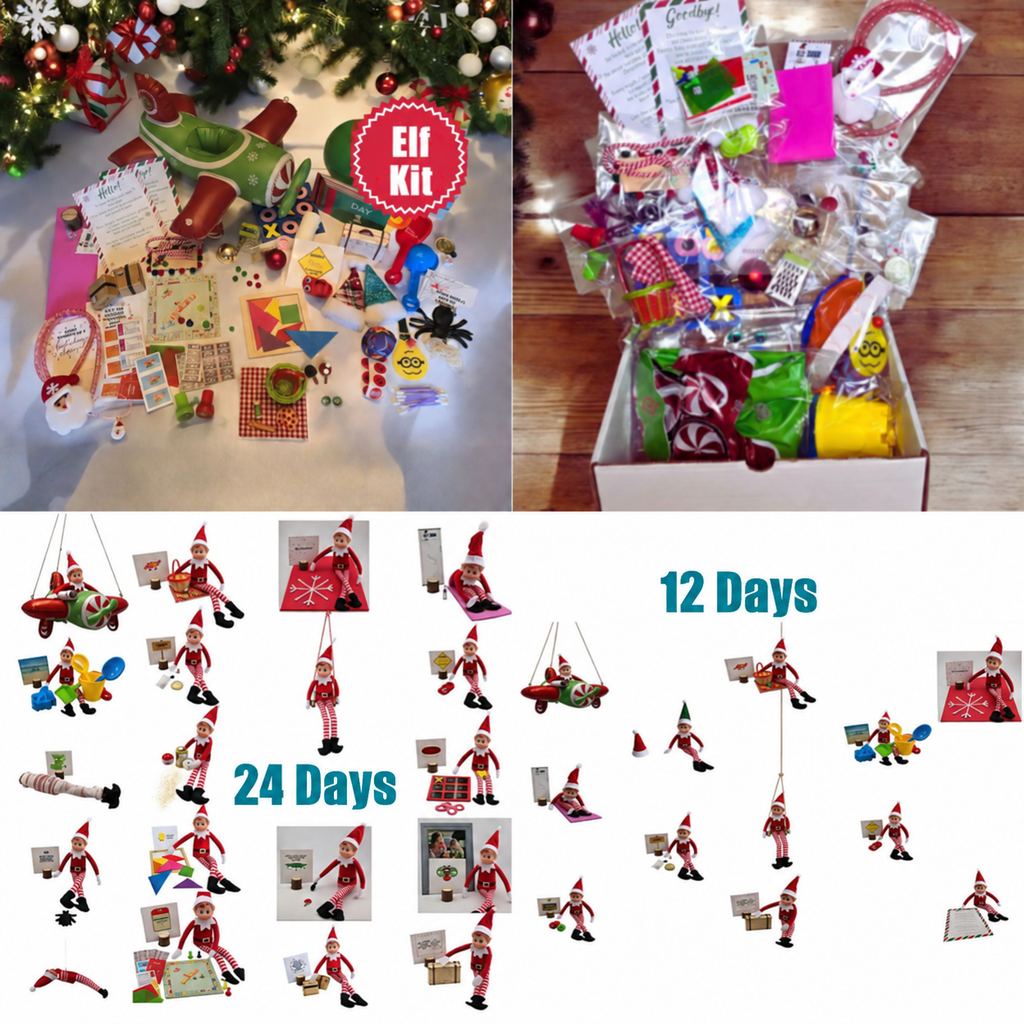 12 or 24 Days Elf Activity Kit