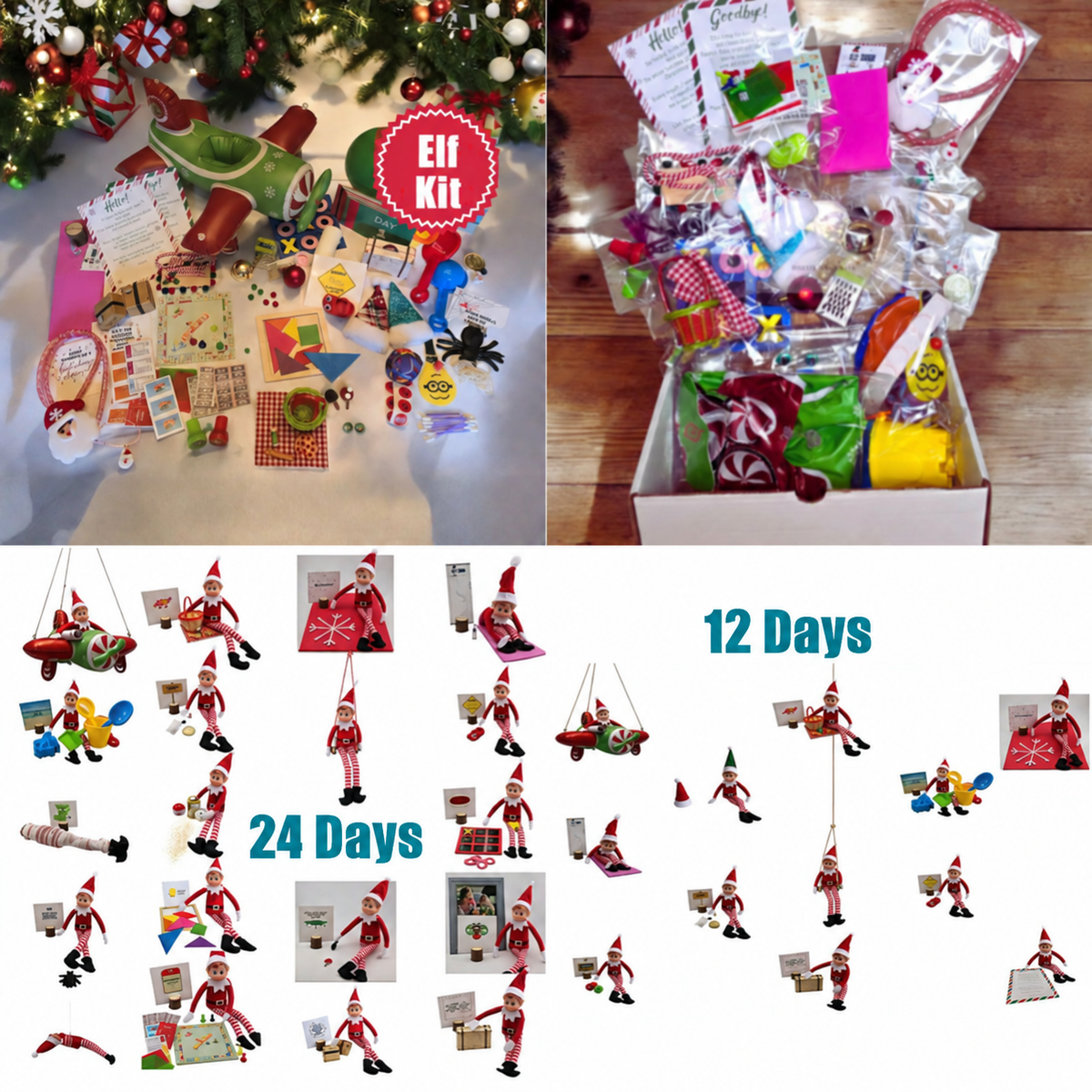12 or 24 Days Elf Activity Kit