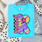 Rainbow Swirl Initials (Dropdown)- DTF&UV