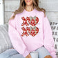 XOXO brushstroke with dotted bows-DTF