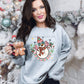 Groovy And Bright Snowman Retro Checkered - DTF