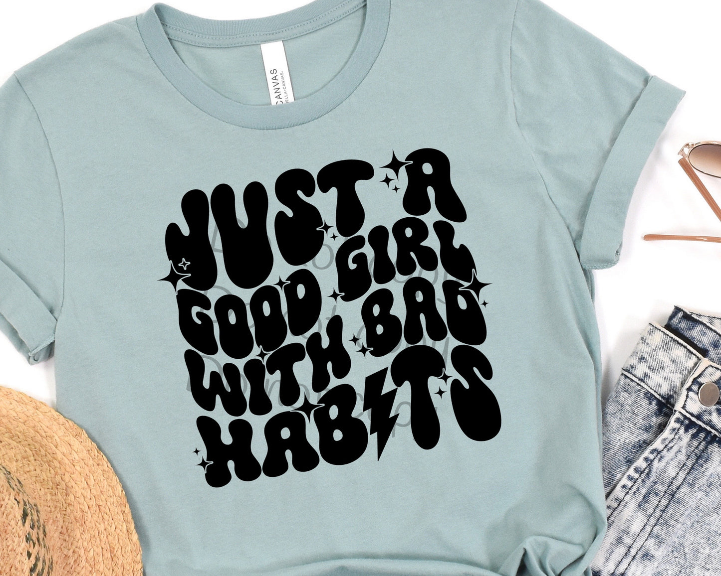 Just a good girl with bad habits-DTF