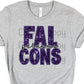 Falcons purple sequin falcons-DTF