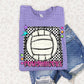 Bright preppy volleyball- (DROPDOWN MASCOT)-DTF&UV