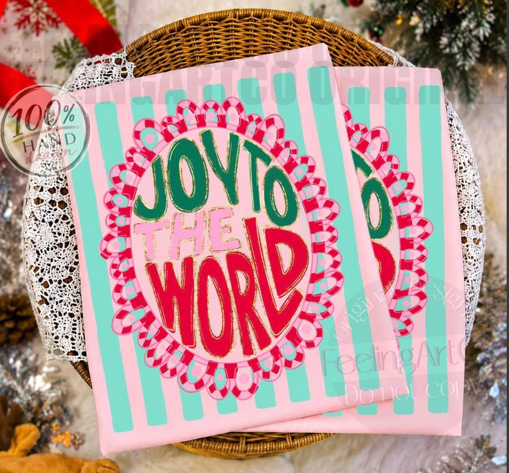 Joy to the World Frame- DTF