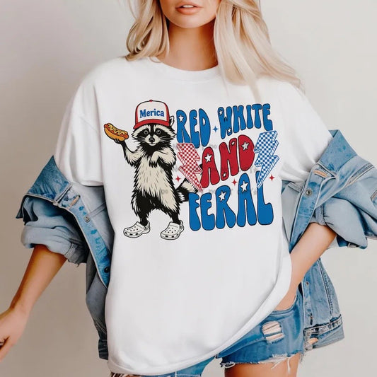 Red white and feral-DTF