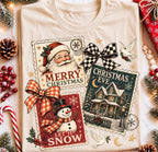 Vintage Christmas Stamps- DTF