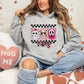 Valentine Vibes Horror Checkered - DTF