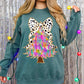 Colorful Dotted Bow Glitter lined
Christmas Tree-DTF