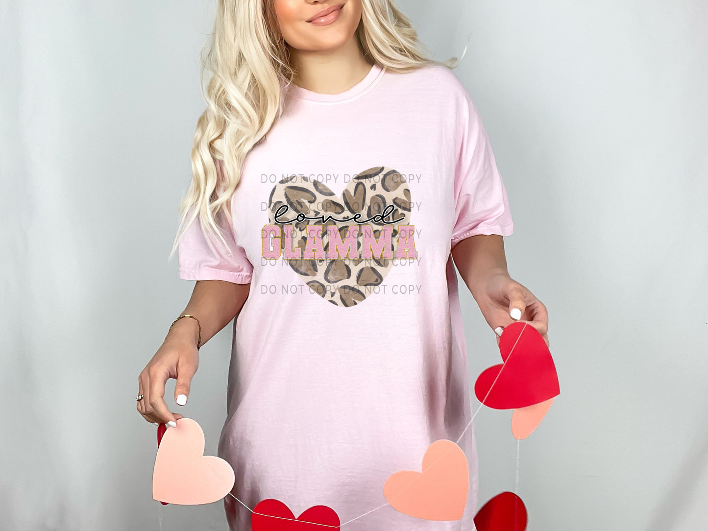 Loved Glamma Leopard Heart DTF