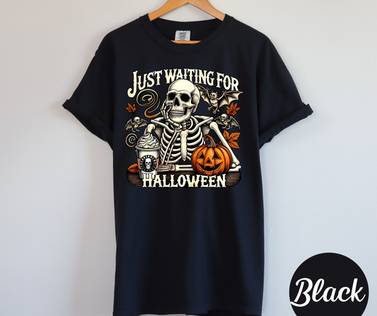 Skelly coffee just waiting for halloween 2-DTF