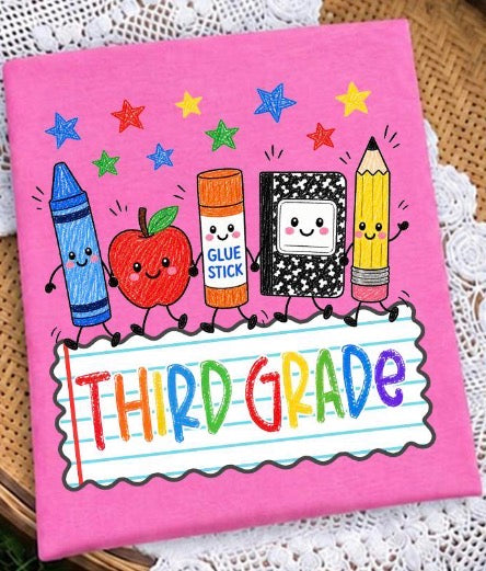 School Supply Grades 9” (ALL GRADES in DROPDOWN) - DTF DEAL