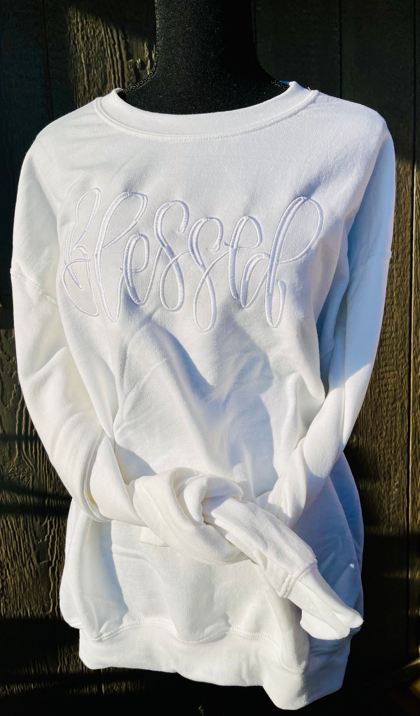 Blessed Embroidered Sweatshirt