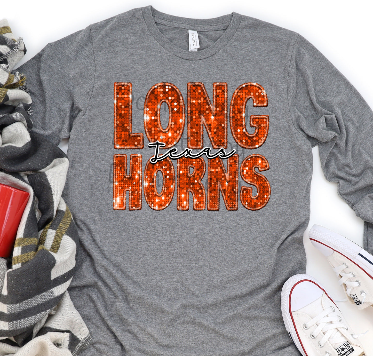 Longhorns sequin -DTF