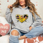 Yellowstone Valentine Skeleton Hands Leopard Blk Hearts -DTF