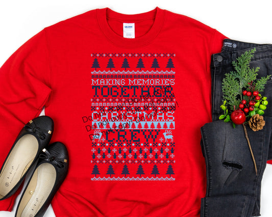 Making memories together Christmas crew-DTF