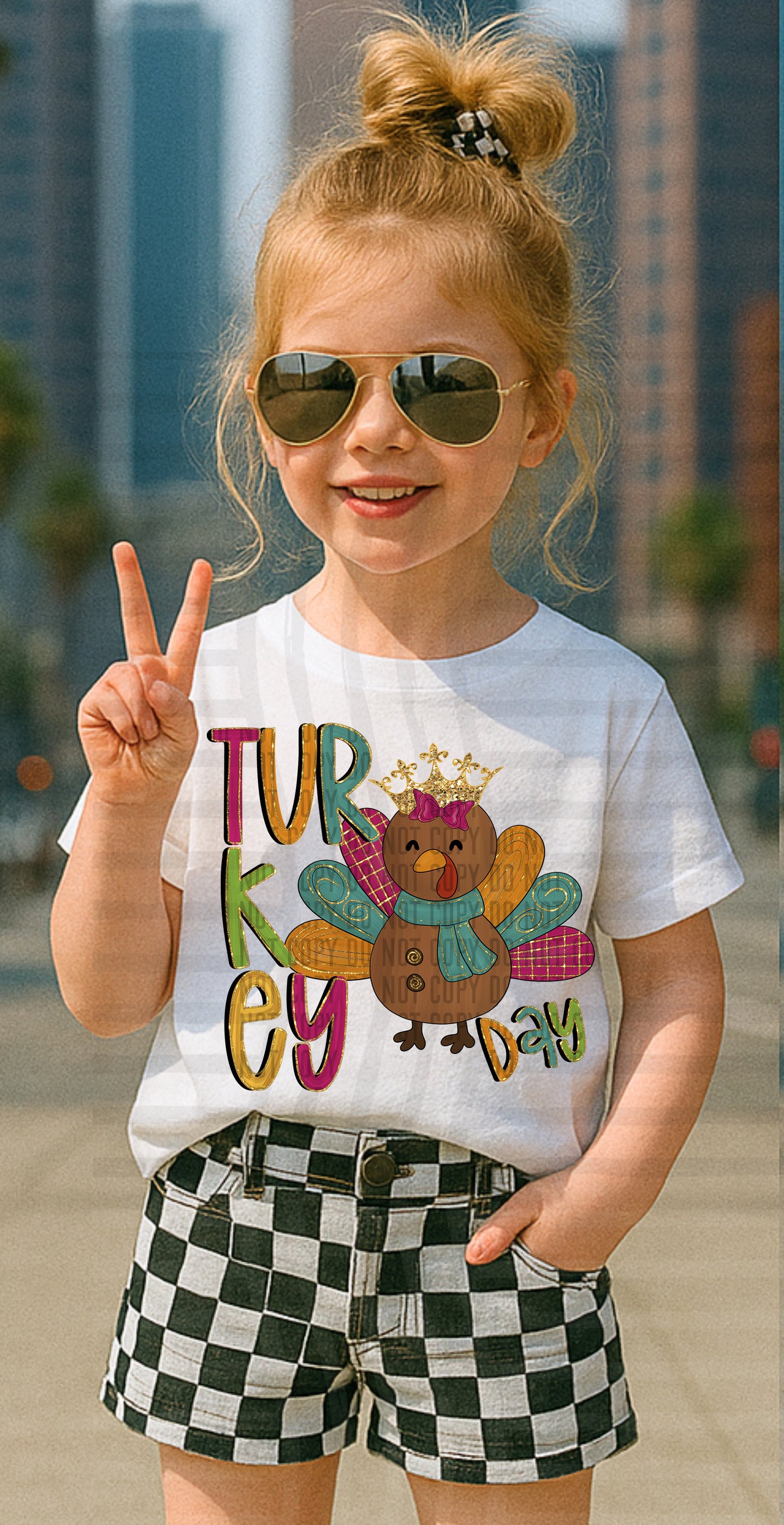 Turkey day princess crown-DTF&UV