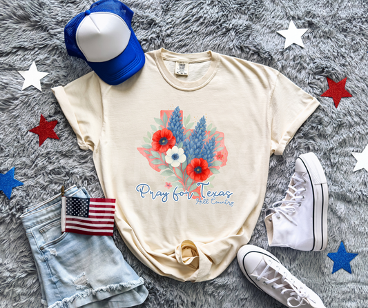 Pray for Texas flowers bluebonnets -DTF&UV