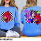Bright Checkered Mascots (BACK- Dropdown)-DTF&UV