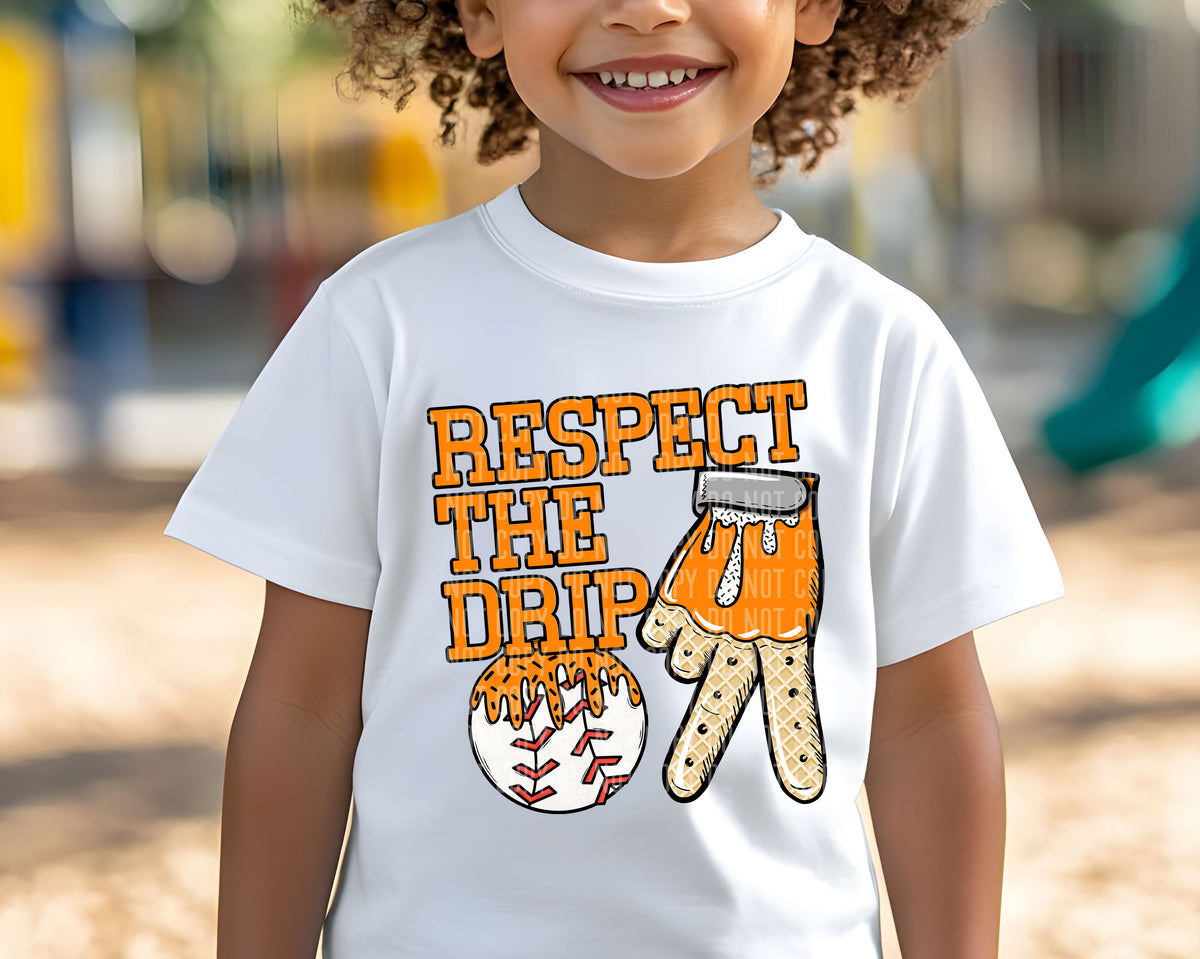 Baseball Glove Drip(dropdown)-DTF
