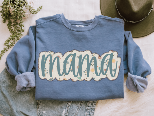 Mama Neutral Faux Appliqué -DTF