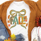 Fall with Bow and leaves- DTF&UV