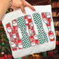 Merry Santa and checkered-DTF&UV