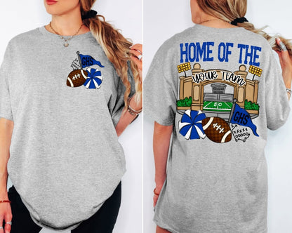HOME OF THE STADIUMS (Front & Back included) (Color dropdown)- DTF&UV