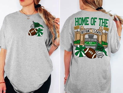 HOME OF THE STADIUMS (Front & Back included) (Color dropdown)- DTF&UV