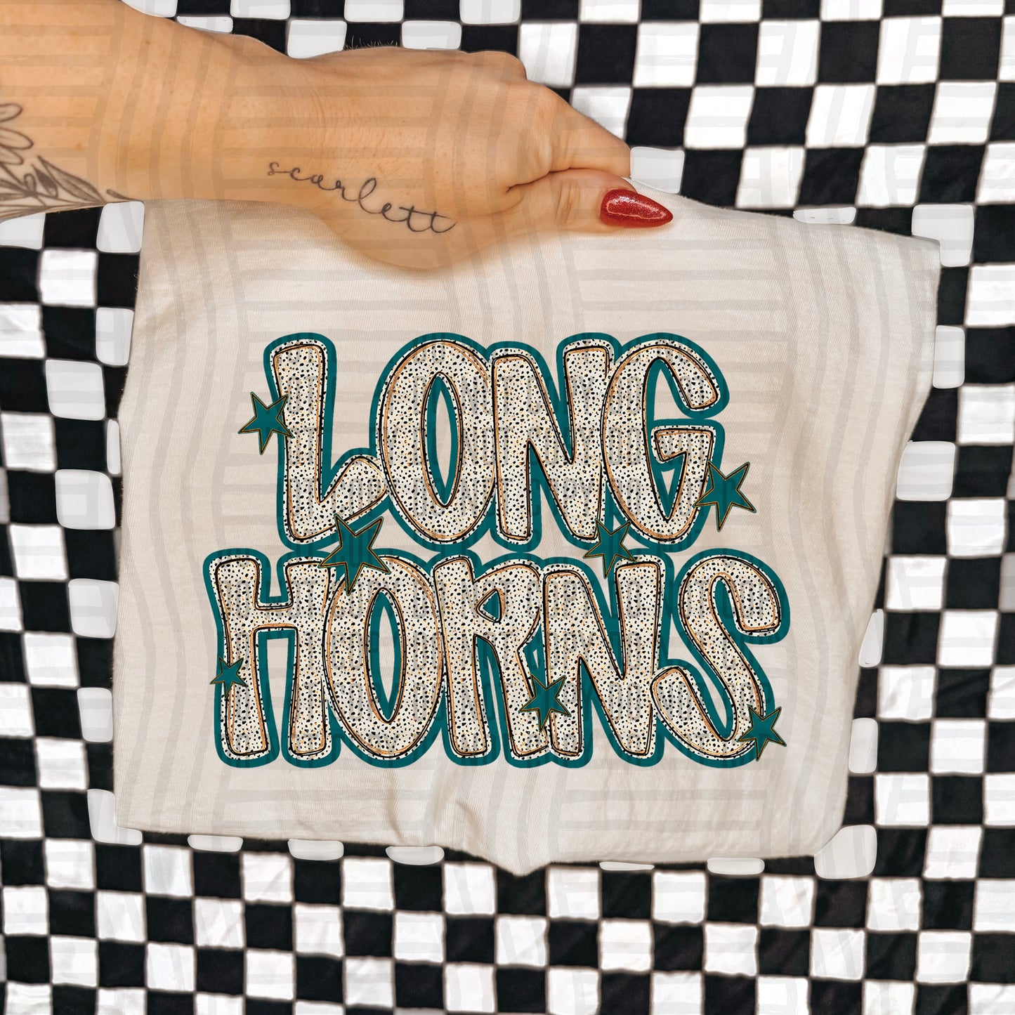 Teal Dotty (DROPDOWN MENU)-DTF&UV