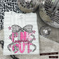Pink out Silver- (DROPDOWN MASCOT)-DTF&UV