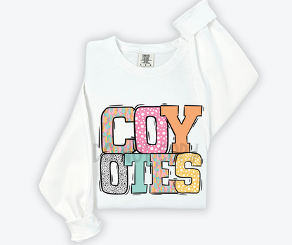 Pastel Stroke Varsity Mascots (ALL Mascots in this listing Dropdown)-DTF