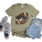 Football Dad White Outline - DTF