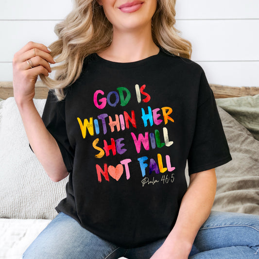 God is within her she will not fall-DTF