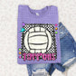 Bright preppy volleyball- (DROPDOWN MASCOT)-DTF&UV
