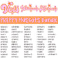 Pink Orange Stars Mascot (Dropdown)- DTF&UV